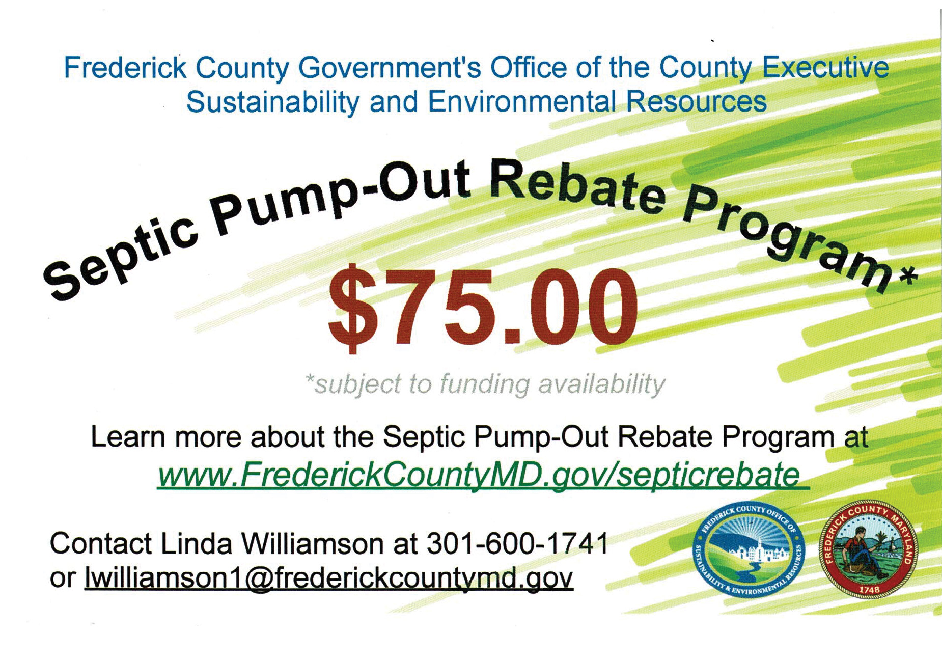 Septic Pump Out Rebate Program HURD Builders LLC